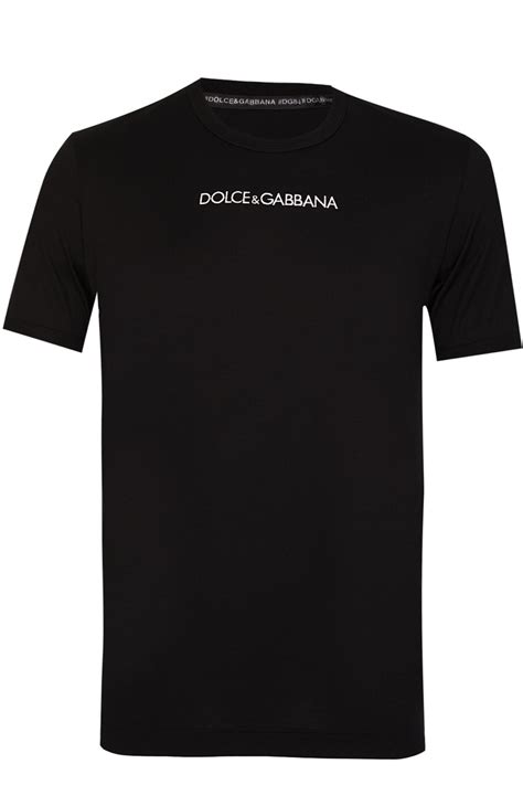 dolce gabbana t shirt black|dolce and gabbana casual shirts.